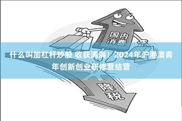 什么叫加杠杆炒股 收获满满！2024年沪港澳青年创新创业研修营结营