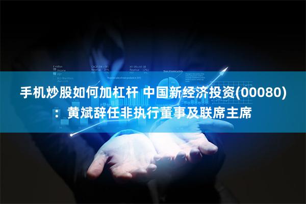 手机炒股如何加杠杆 中国新经济投资(00080)：黄斌辞任非执行董事及联席主席