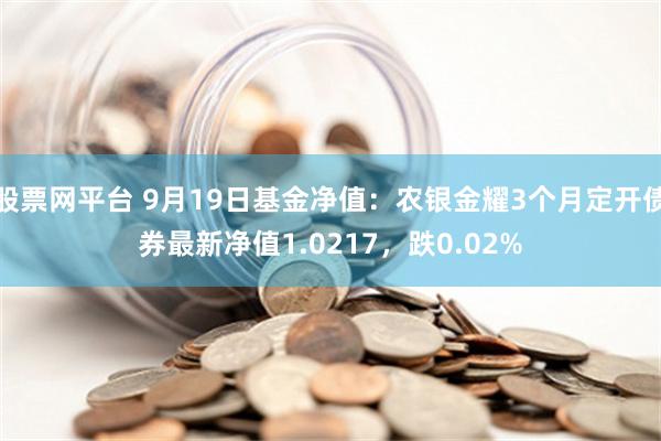 股票网平台 9月19日基金净值：农银金耀3个月定开债券最新净值1.0217，跌0.02%