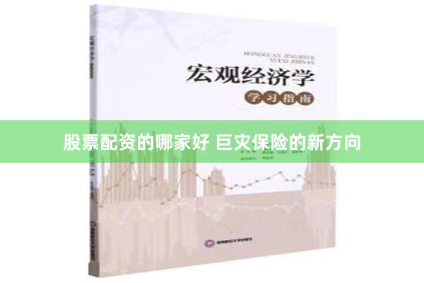 股票配资的哪家好 巨灾保险的新方向