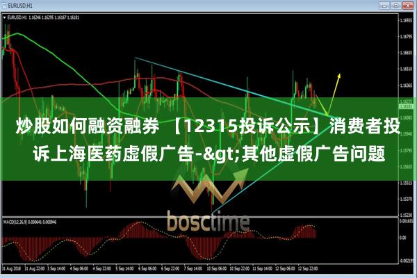 炒股如何融资融券 【12315投诉公示】消费者投诉上海医药虚假广告->其他虚假广告问题