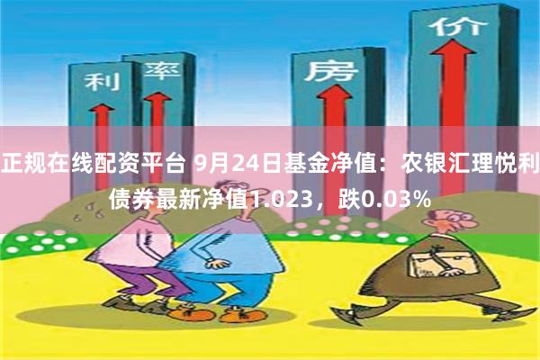 正规在线配资平台 9月24日基金净值：农银汇理悦利债券最新净值1.023，跌0.03%