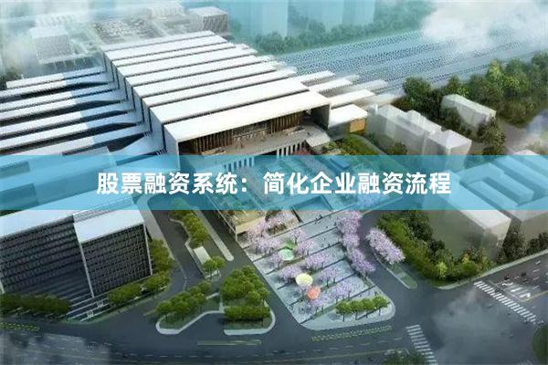 股票融资系统：简化企业融资流程