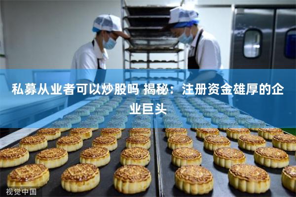 私募从业者可以炒股吗 揭秘：注册资金雄厚的企业巨头