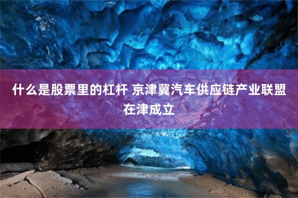 什么是股票里的杠杆 京津冀汽车供应链产业联盟在津成立