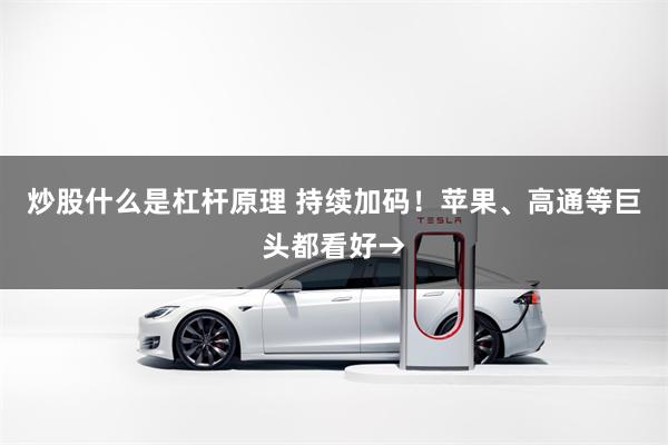 炒股什么是杠杆原理 持续加码！苹果、高通等巨头都看好→