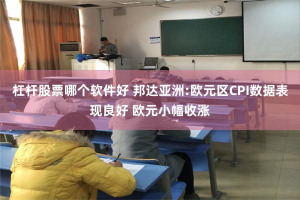 杠杆股票哪个软件好 邦达亚洲:欧元区CPI数据表现良好 欧元小幅收涨